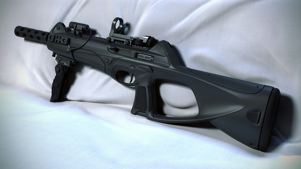 Mental Ray render of Beretta CX4 3d model