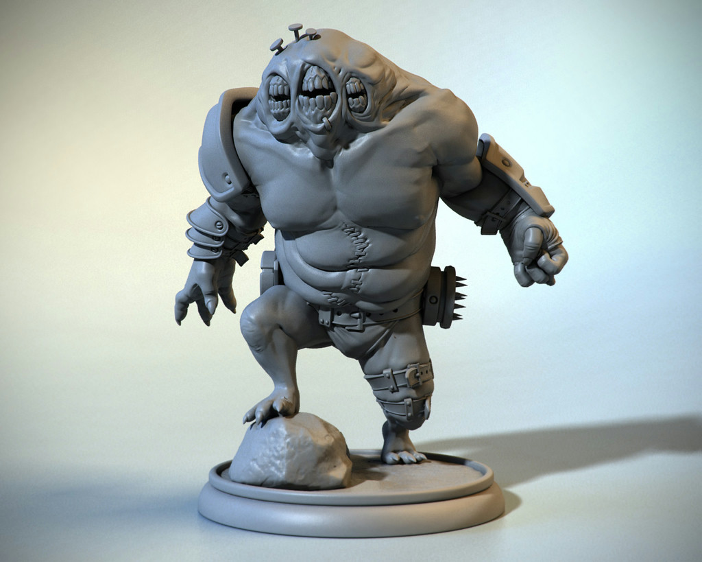 Mental Ray render of the posed highpoly sculpt